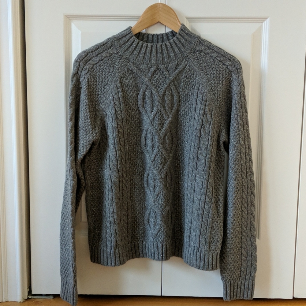 Abercrombie & Fitch Grey Sparkle Sweater